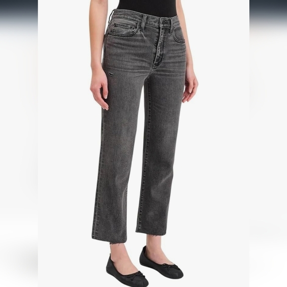 Gray Jeans-High Rise Oasis Vintage Straight Up by Daze Denim-Milkyway - Picture 2 of 16